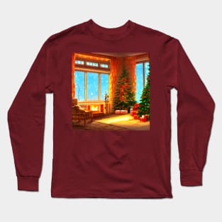 Christmas Season Feelings with Warm Wishes Heartfelt Snowing Introvert Life Long Sleeve T-Shirt